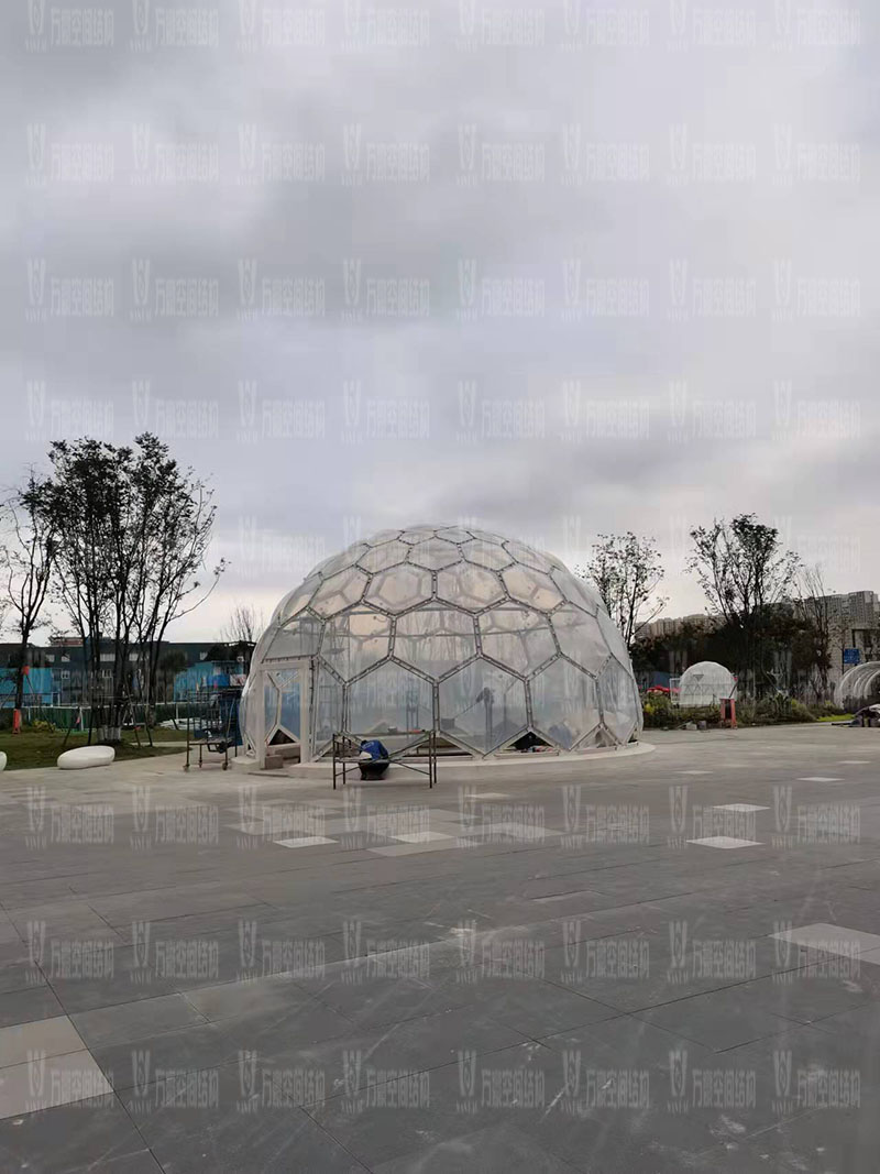 無線創智城市功能空間業態優化五星集市鋼膜結構工程