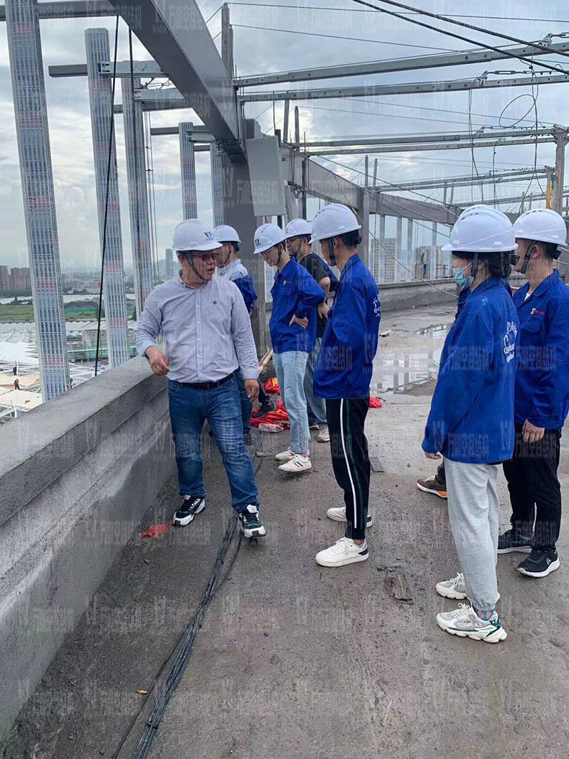 萬豪空間結構員工到杭州亞運會棒(壘)球體育文化中心膜結構項目學習交流 萬豪空間結構員工到杭州亞運會棒(壘)球體育文化中心膜結構項目學習交流