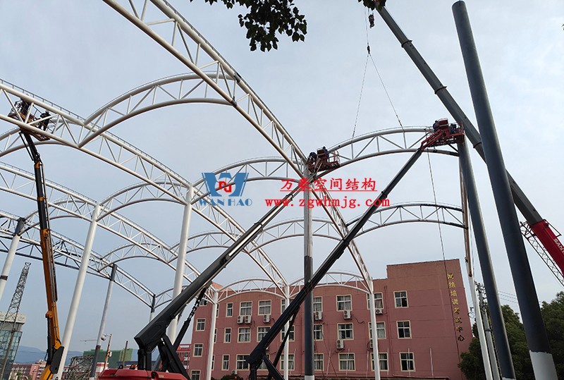 國網江西省電力有限公司培訓中心實訓基地改造膜結構項目最新施工進度 國網江西省電力有限公司培訓中心實訓基地改造膜結構項目最新施工進度