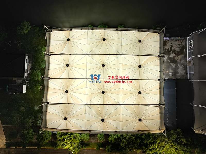 溫州惠民路西側綠地球場鋼膜結構工程