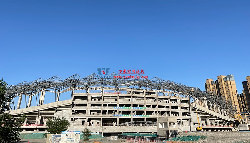 張掖奧體中心建設項目（EPC）總承包體育場PTFE膜結構專業分包工程
