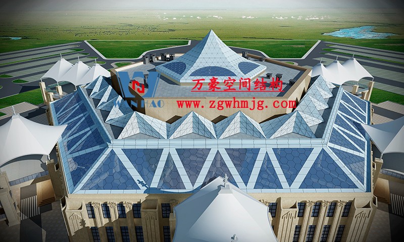 青海茶卡鹽湖天空之境集散中心鋼膜結(jié)構(gòu)項(xiàng)目
