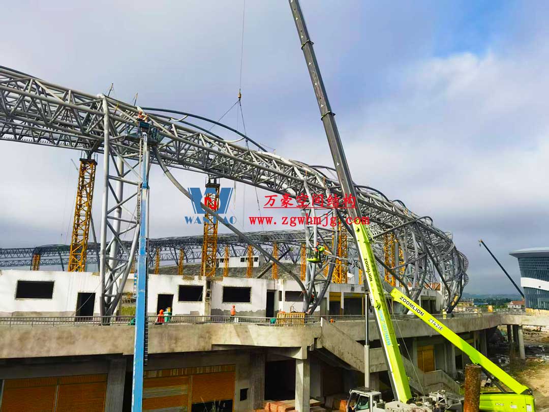 瑞麗國際文體中心建設(shè)項目體育場屋面膜結(jié)構(gòu)工程